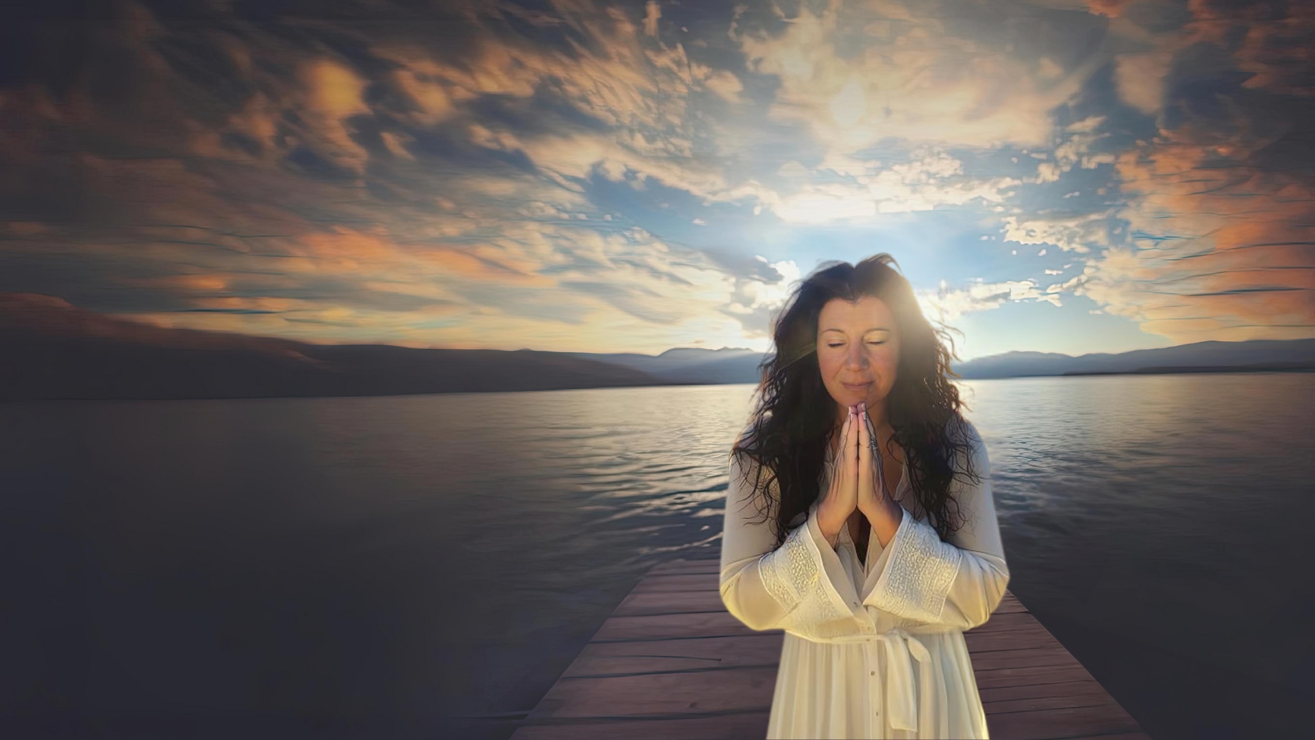 Mel in a peaceful outdoor setting